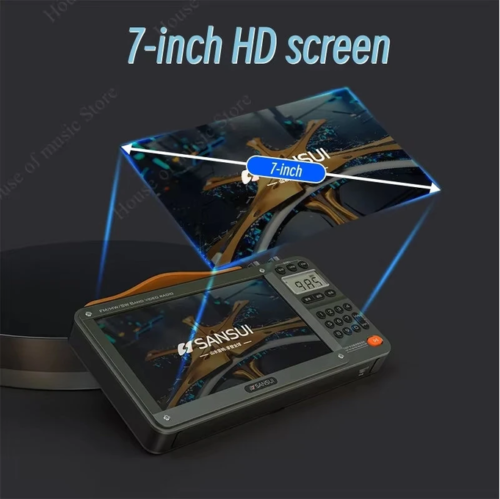 Sansui F51 High Definition Screen Multifunctional BT Retro Digital FM Radio Portable Speaker USB TF Card Recorder MP3 Player