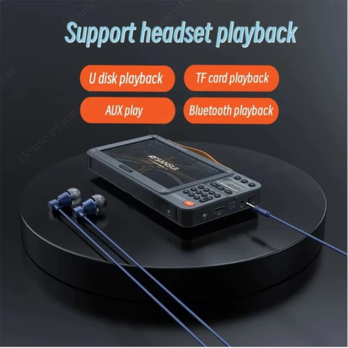 Sansui F51 High Definition Screen Multifunctional BT Retro Digital FM Radio Portable Speaker USB TF Card Recorder MP3 Player