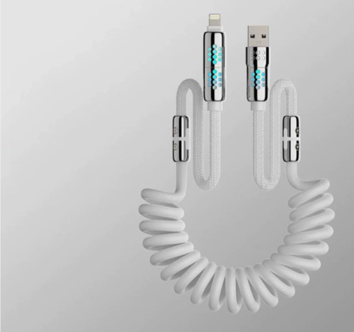 MFiSh 240W 4in1 Portable Retractable Car Fast Charging Cable 1.6M For iPhone 17