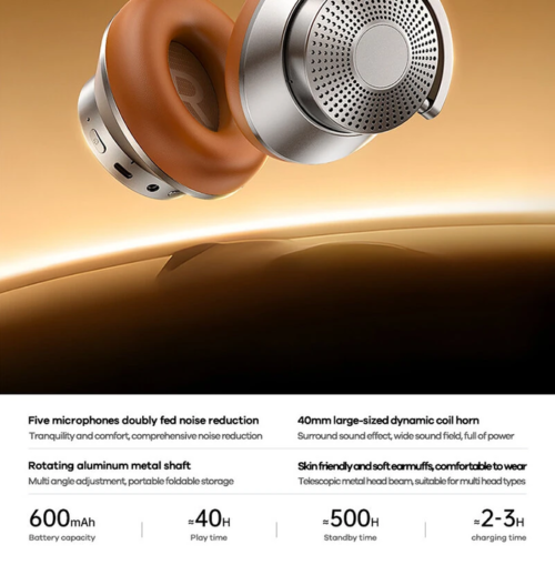 REMAX RB-970HB ANC Wireless Headset Wireless bluetooth 6.0 Earphone