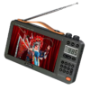 Sansui F51 High Definition Screen Multifunctional BT Retro Digital FM Radio Portable Speaker USB TF Card Recorder MP3 Player