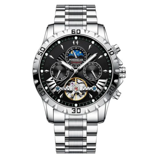 POEDAGAR Men Luxury Automatic Mechanical Watch Business Men's Wristwatch