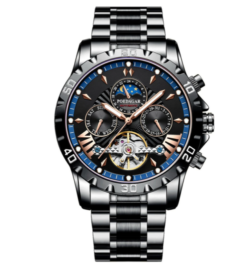 POEDAGAR Men Luxury Automatic Mechanical Watch Business Men's Wristwatch