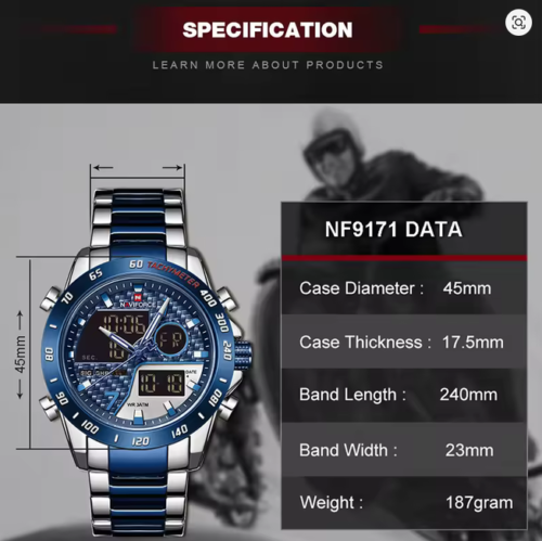 NAVIFORCE Digital Quartz Wristwatches