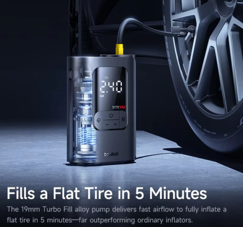 Baseus Wireless Car Air Pump Portable Air Compressor