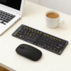 Portable Ultra Slim Travel Keyboard Rechargeable Quiet Triple Device BT Keyboard Long Battery Life for Laptop Tablet Phone