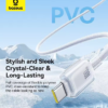 Baseus Crystal Fast Charging Data Cable USB-A Or TypeC to USB-C 100W